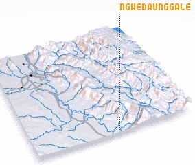 3d view of Ngwedaunggale