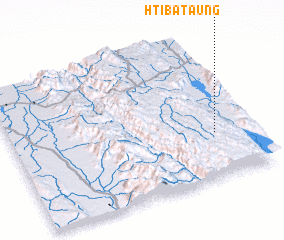 3d view of Htiba Taung