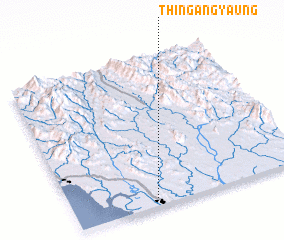 3d view of Thingangyaung