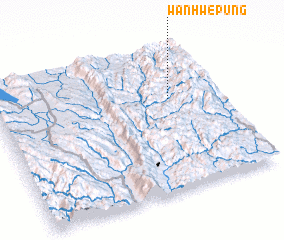 3d view of Wān Hwè-pūng