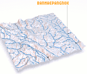 3d view of Ban Mae Pang Nok