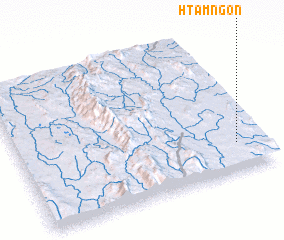 3d view of Htamngon