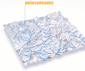 3d view of Wān Hsamkawng