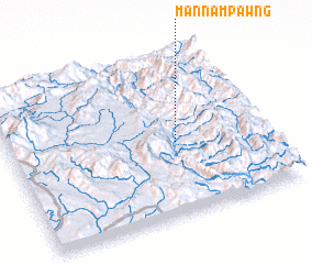 3d view of Mān Nampawng