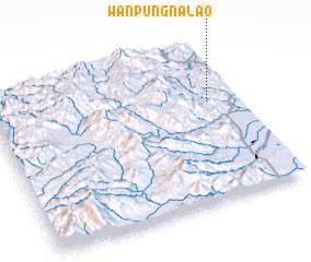 3d view of Wān Pungna-lao