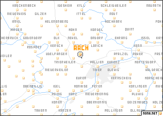 map of Aach