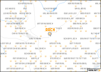 map of Aach