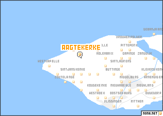 map of Aagtekerke