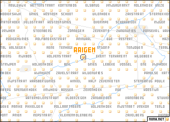 map of Aaigem