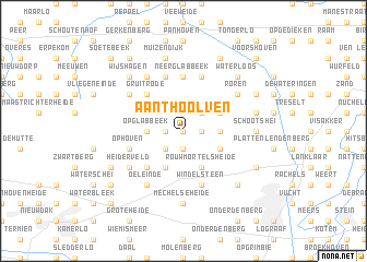 map of Aan ʼt Hoolven