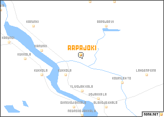 map of Aapajoki