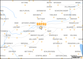 map of Aarau