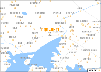 map of Aarlahti