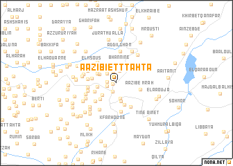 map of Aazibiett Tahta