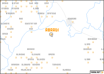 map of Aba Adi