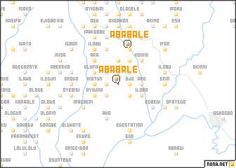 map of Aba Bale