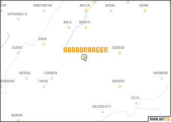 map of Āba Bora Āger