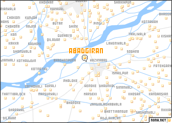 map of Abādgirān