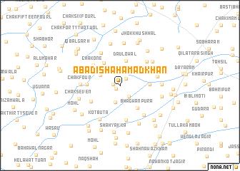 map of Ābādi Shahāmad Khān