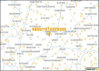 map of Ab‘ādīyat Darawah