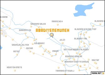 map of Ābādī-ye Nemūneh