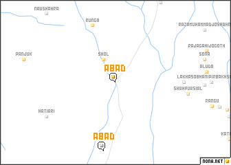 map of Ābād