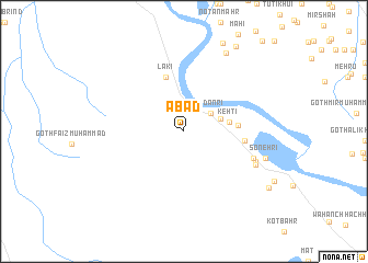 map of Ābād