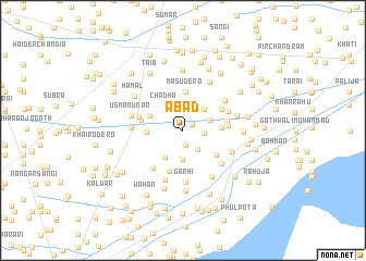 map of Ābād