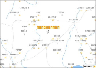 map of Abaghennen