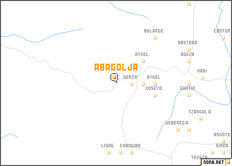 map of Āba Golja