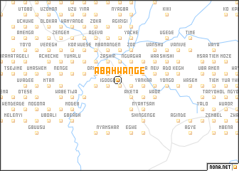 map of Abahwange