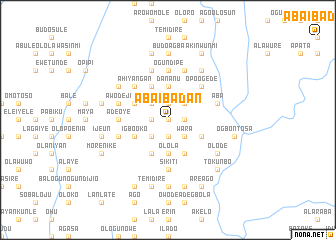 map of Aba Ibadan