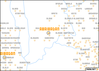 map of Aba Ibadan