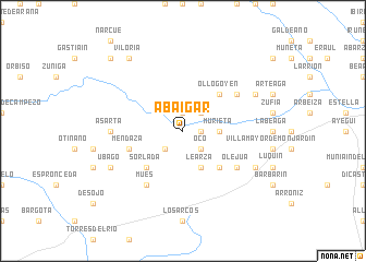 map of Abáigar