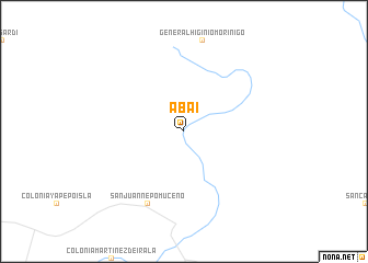 map of Abaí