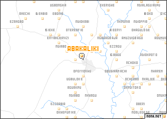 map of Abakaliki