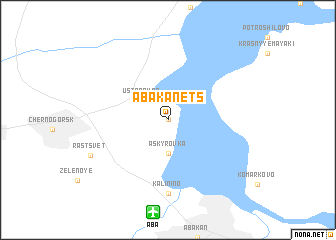 map of Abakanets