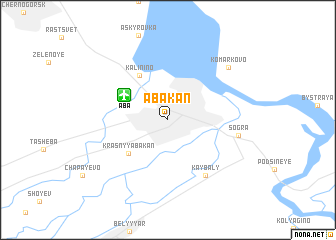 map of Abakan