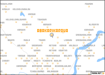 map of Abakari Karoua