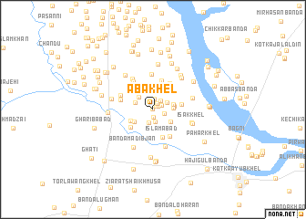 map of Aba Khel