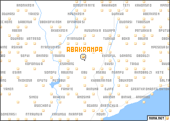 map of Abakrampa