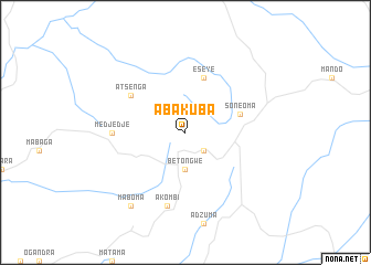 map of Abakuba