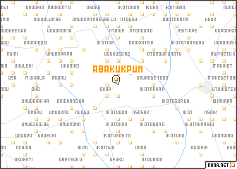 map of Abak Ukpum