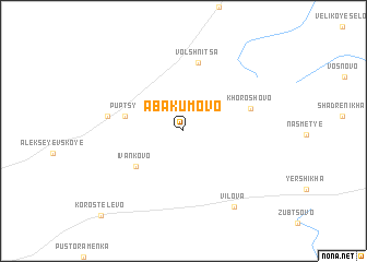 map of Abakumovo