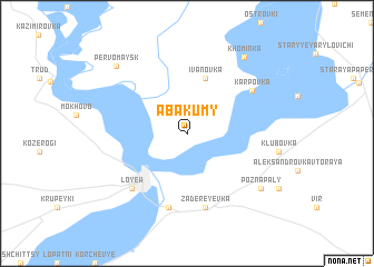 map of Abakumy