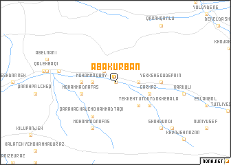 map of Aba-Kurban