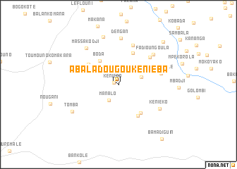 map of Abaladougou Kéniéba