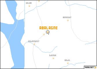 map of Abalagné
