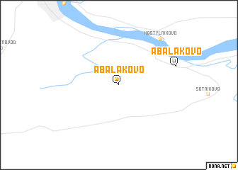 map of Abalakovo