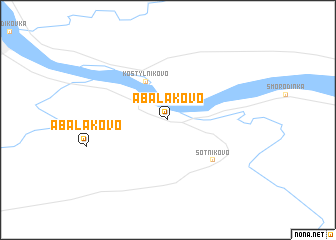 map of Abalakovo